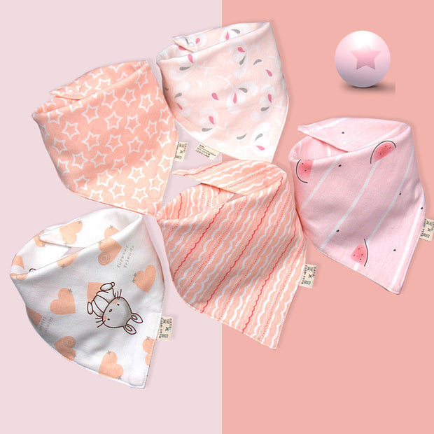 Baby saliva towel Baby triangle scarf