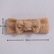 Baby Bow Nylon Elastic Fleece Headband
