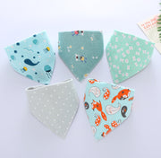Baby saliva towel Baby triangle scarf