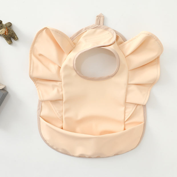 Angel Wings PU Waterproof Bib For Children