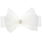 Newborn Baby Lace Bow Elastic Headband
