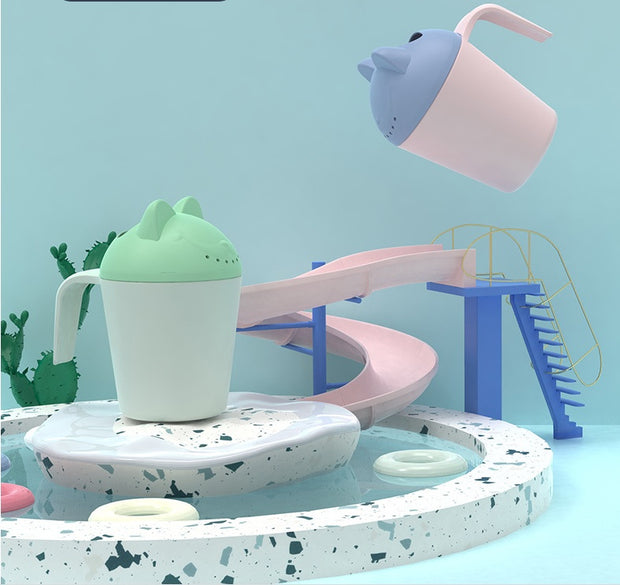 Baby Shower Plastic Shampoo Cup Shampoo Spoon