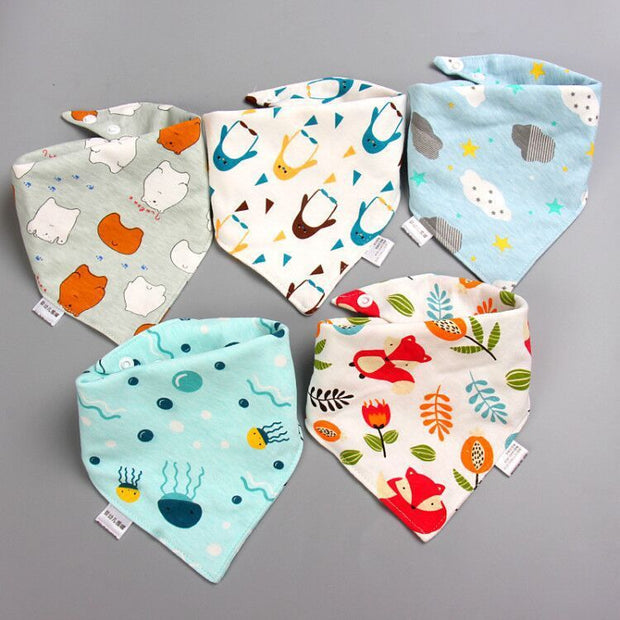 Baby saliva towel Baby triangle scarf