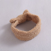 Baby Bow Nylon Elastic Fleece Headband