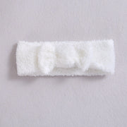 Baby Bow Nylon Elastic Fleece Headband