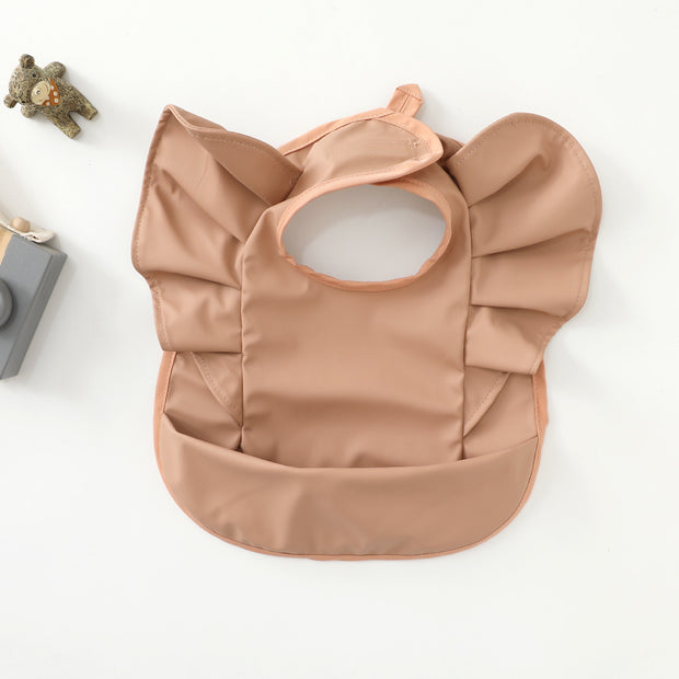 Angel Wings PU Waterproof Bib For Children
