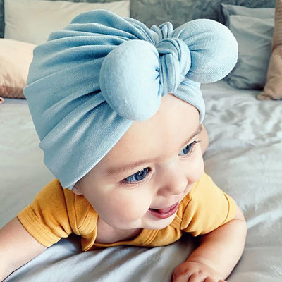 Cotton Spring And Summer Infant Indian Hat Bow Baby