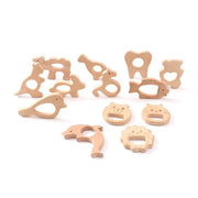 Baby Beech Teether Animal Elephant Molar Toy Pacifier Accessories