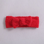 Baby Bow Nylon Elastic Fleece Headband