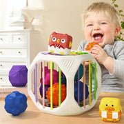 Baby Cute Cecele Can Bite Patchwork Jenga Baby Bath Toy